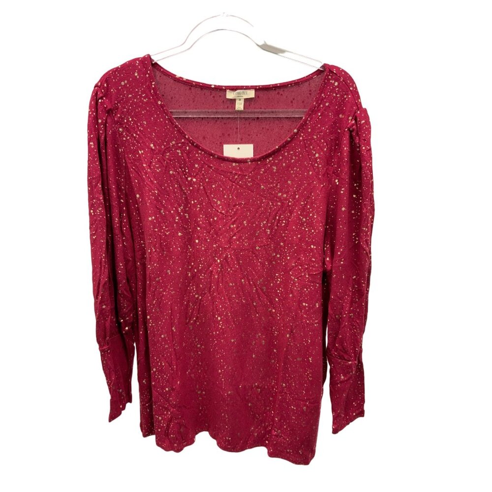Como Blu Gold Foil Top
